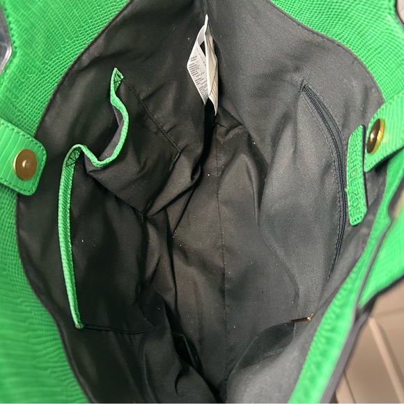 Rachel Zoe Faux Leather Woven Faux Straw Tote Bag - Picture 6 of 11